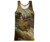 Image of Yellow nebula tank top