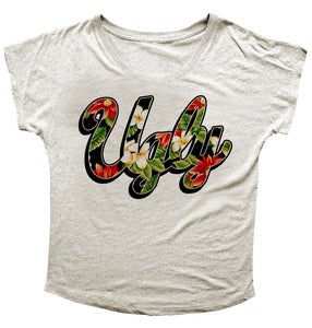 Image of LADIES FLORAL SIGNATURE DOLMAN TEE