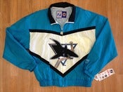 Image of Vintage Deadstock San Jose Sharks Logo 7 Windbreaker