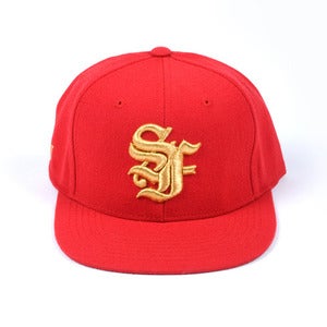 Image of San Francisco OE Snapback Cap (Red)