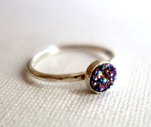 Image of Rainbow Drusy Ring