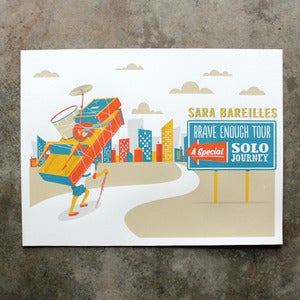 Image of Sara Bareilles US Solo Tour Poster