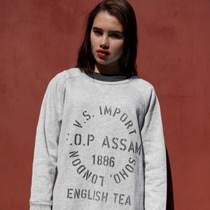 Image of ENGLISH TEA grey oversize sweatshirt
