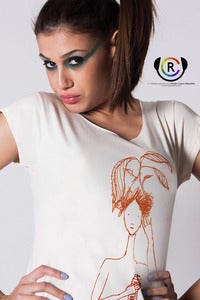 Image of Ortista Ortica donna - Printed with carrot juice ink!