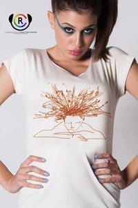 Image of Ortista Rami donna - Printed with carrot juice ink!