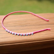 Image of the bling bands- sky blue rhinestone headband