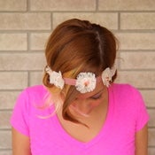 Image of the fawn- lace mini floral hair crown