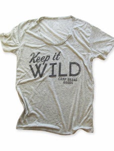Image of KEEP IT WILD LOOSE T | OAT HEATHER