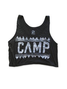 Image of WILD THING CROP TANK | CHARCOAL