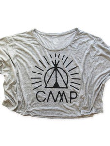 Image of TIPI TIME OVERSIZE BOXY T | OAT HEATHER