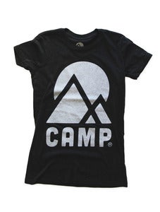 Image of MOUNTAIN LOGO FITTED T | CHARCOAL