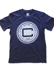 Image of OLDS CREST TSHIRT | TRI-NAVY