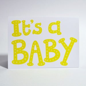Image of "It's a baby" card