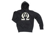Image of Limited Edition ALPHA OMEGA - Gold Foil (Black Hoodie)