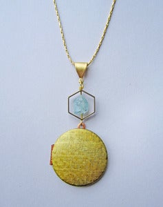 Image of Sulis - Aquamarine Vintage Locket