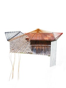 Image of Original hand threaded art work: "Dripping" 