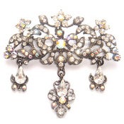 Image of Crystal Dainty Dangle Brooch