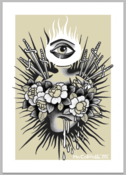 Image of Mo Coppoletta’s Sacred Heart limited edition screen print.