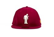 Image of Ro Spit x New Era "Spit Man" Fitted (Ron Burgundy)