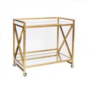 Image of Gold Leaf Bar Cart
