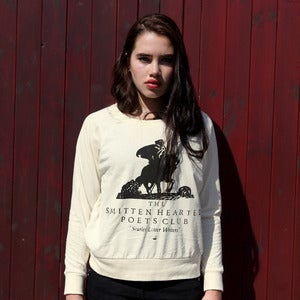 Image of SMITTEN HEARTED POETS CLUB natural pullover