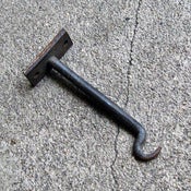 Image of 4" wrought iron wall hook