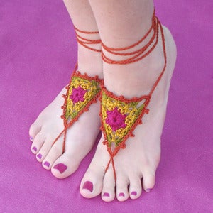 Image of CUSTOM Wildflower Barefoot Sandals