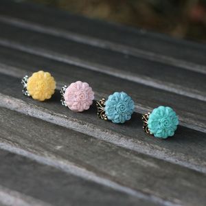 Image of NEW Multi-Flower Adjustable Ring - 4 Colors