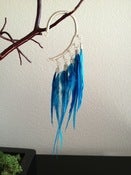 Image of Blue Feathered Ear Cuff