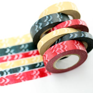 Image of Chalk White Feathers Washi Tape