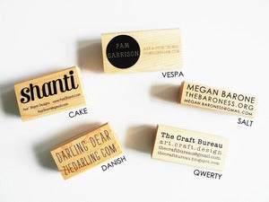Image of Custom business card stamp