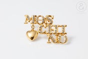 Image of Moschino Brooch Pin Gold :: Vintage Accessories