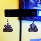 Image of LSU Tiger Eye Earrings