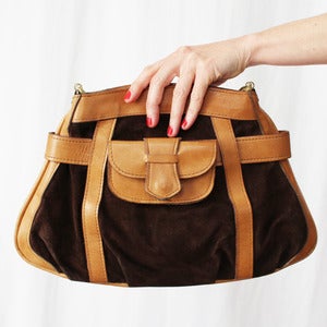 Image of Sac en cuir et daim