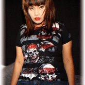 Image of Avenged Sevenfold - Death Stripe (Girls/Skinny T-Shirt)