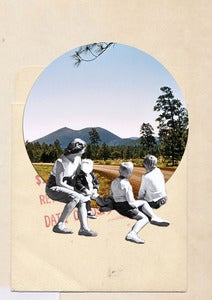 Image of Original collage: "looking forward"     