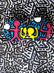 Image of Keith Haring Large Studs