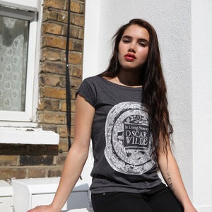 Image of WILDE grey raw t-shirt