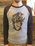 Image of WORN PATH WOLFDOG TWO TONED CREWNECK SWEATSHIRT