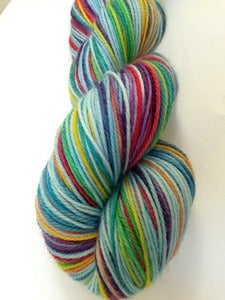 Image of Sweet Moves - MLP inspired GothSock self striping yarn - STRYCHNINE 80/20 wool nylon 440 yds