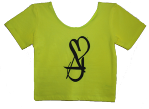Image of Neon Yellow B.A.D. Girl Crop Tee