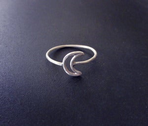 Image of WREN LIVED FOR ADVENTURE - ring (moon)