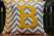 Image of Custom Monogrammed Cushion Covers Throw Pillow Cover - Nursery