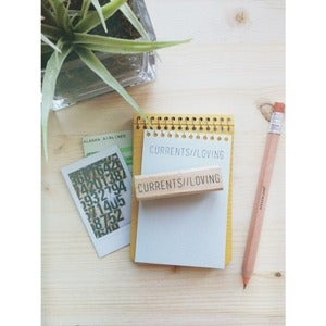 Image of *new* Currents//Loving rubber stamp
