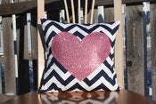 Image of Glitter Custom Monogrammed Pillows