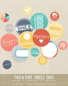 Image of *NEW* This & That Circle Tags (Digital)