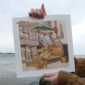 Image of Artists' print - From this bed, with the wings of a bird...