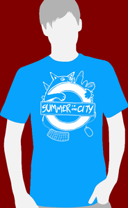 Image of Summer in the City 2013 Cat Tshirt (Blue)
