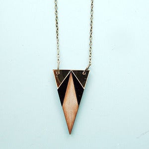 Image of Deco Triangle Necklace by Nylon Sky 
