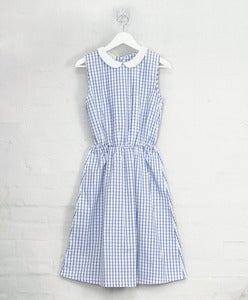 Image of Cleric Collar Dress - Window Pane